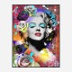 Marilyn Monroe Flowers Pop Art Print Marilyn Monroe Flowers Pop Art Print