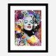 Marilyn Monroe Flowers Pop Art Print Marilyn Monroe Flowers Pop Art Print