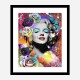 Marilyn Monroe Flowers Pop Art Print Marilyn Monroe Flowers Pop Art Print