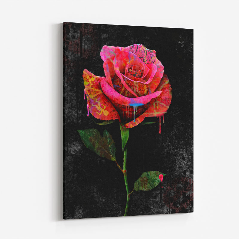 Graffiti Rose Art Print Graffiti Rose Art Print