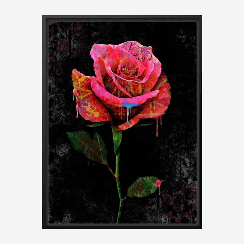 Graffiti Rose Art Print Graffiti Rose Art Print