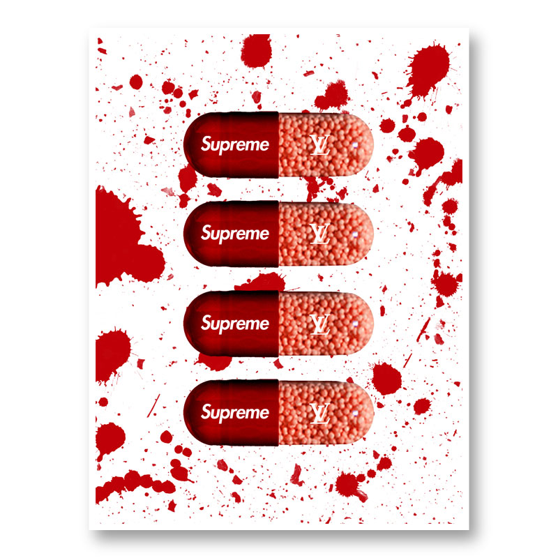 Supreme Pills Art Print Supreme Pills Art Print