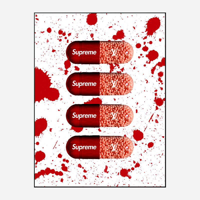 Supreme Pills Art Print Supreme Pills Art Print