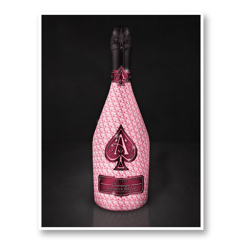 Diamond Rose Ace Of Spades Champagne Art Print Diamond Rose Ace Of Spades Champagne Art Print