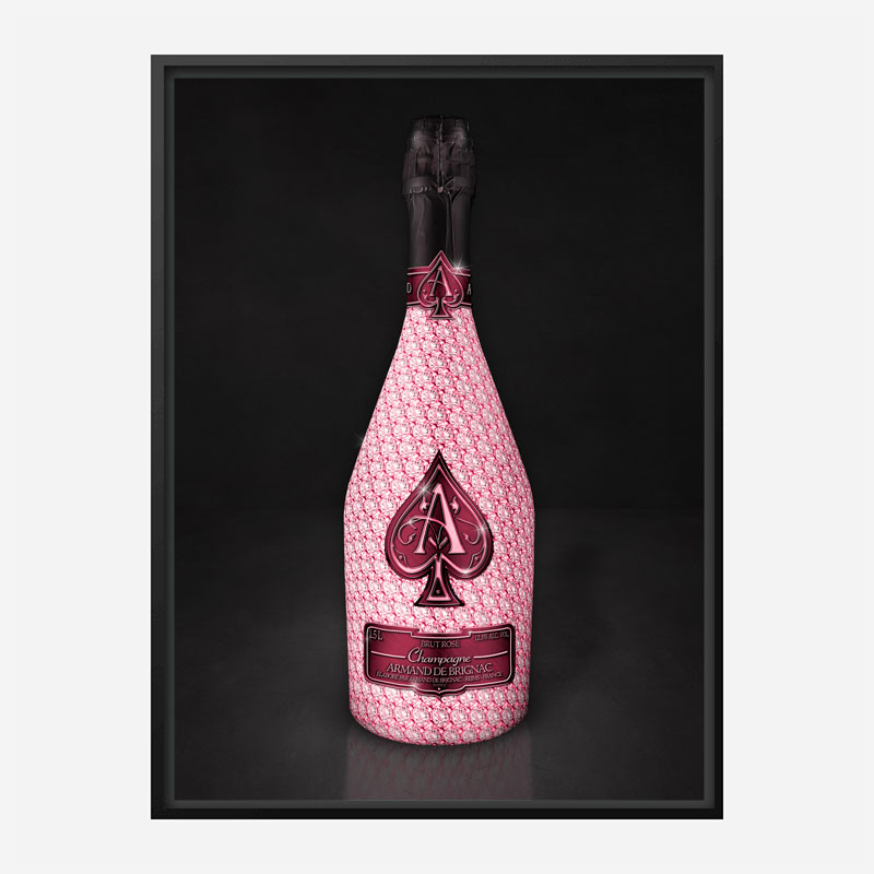 Diamond Rose Ace Of Spades Champagne Art Print Diamond Rose Ace Of Spades Champagne Art Print