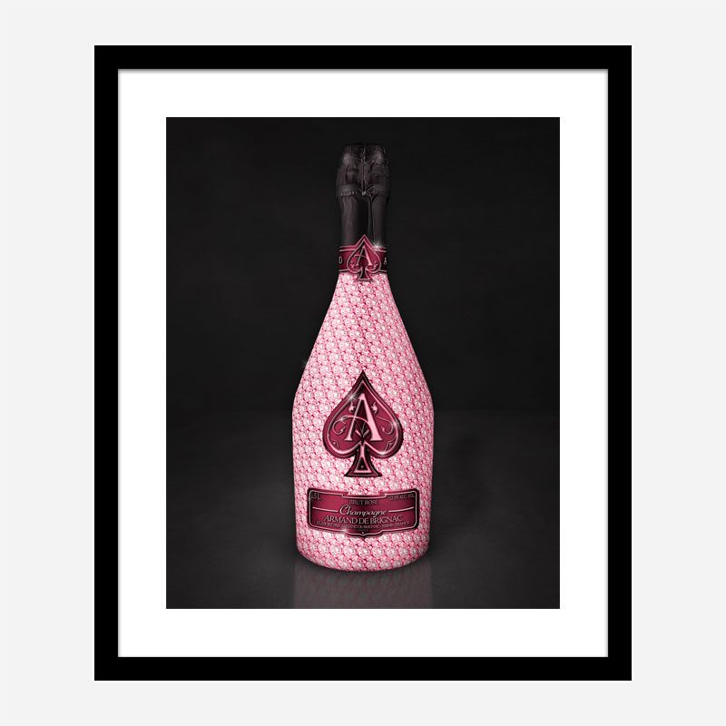 Diamond Rose Ace Of Spades Champagne Art Print Diamond Rose Ace Of Spades Champagne Art Print