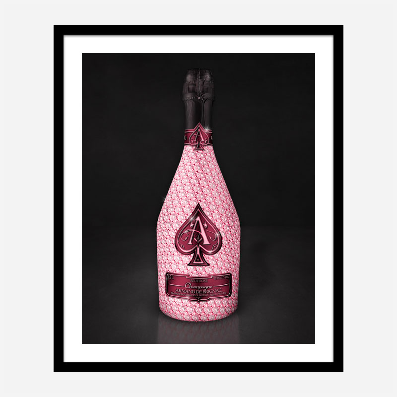 Diamond Rose Ace Of Spades Champagne Art Print Diamond Rose Ace Of Spades Champagne Art Print