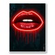 LV Lips Neon Style Art Print LV Lips Neon Style Art Print