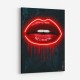 LV Lips Neon Style Art Print LV Lips Neon Style Art Print