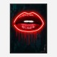 LV Lips Neon Style Art Print LV Lips Neon Style Art Print