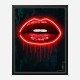LV Lips Neon Style Art Print LV Lips Neon Style Art Print