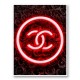 Chanel Neon Style Art Print Chanel Neon Style Art Print