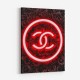 Chanel Neon Style Art Print Chanel Neon Style Art Print