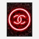 Chanel Neon Style Art Print Chanel Neon Style Art Print