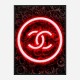 Chanel Neon Style Art Print Chanel Neon Style Art Print