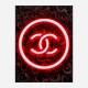 Chanel Neon Style Art Print Chanel Neon Style Art Print