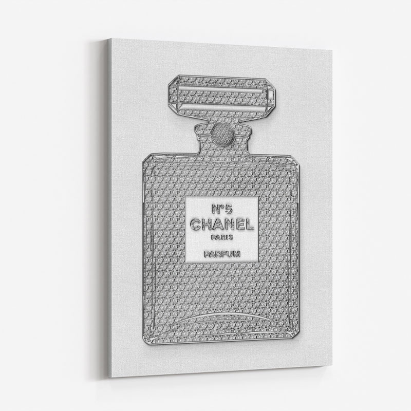Chanel No5 Diamond Encrusted Perfume Bottle Art Print Chanel No5 Diamond Encrusted Perfume Bottle Art Print