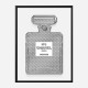 Chanel No5 Diamond Encrusted Perfume Bottle Art Print Chanel No5 Diamond Encrusted Perfume Bottle Art Print