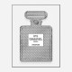 Chanel No5 Diamond Encrusted Perfume Bottle Art Print