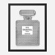 Chanel No5 Diamond Encrusted Perfume Bottle Art Print Chanel No5 Diamond Encrusted Perfume Bottle Art Print