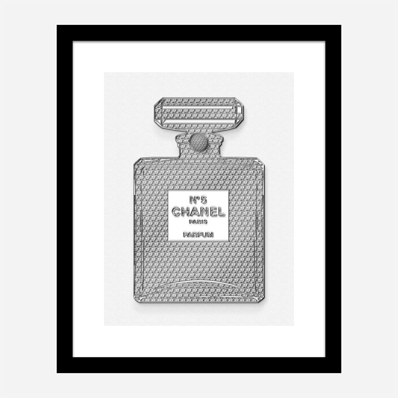 Chanel No5 Diamond Encrusted Perfume Bottle Art Print Chanel No5 Diamond Encrusted Perfume Bottle Art Print