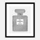 Chanel No5 Diamond Encrusted Perfume Bottle Art Print Chanel No5 Diamond Encrusted Perfume Bottle Art Print