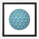 Diamond Ball Blue Art Print