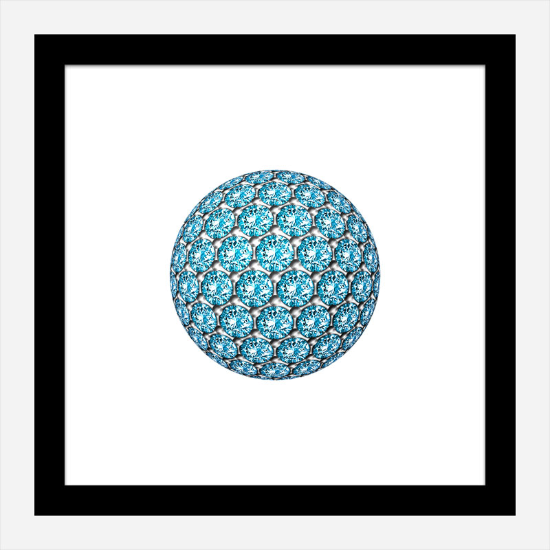 Diamond Ball Blue Art Print Diamond Ball Blue Art Print