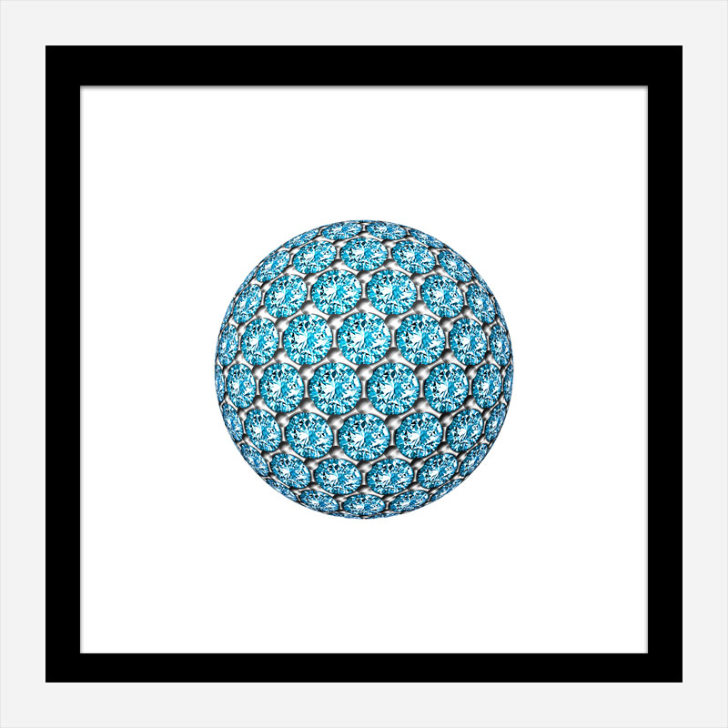 Diamond Ball Blue Art Print Diamond Ball Blue Art Print