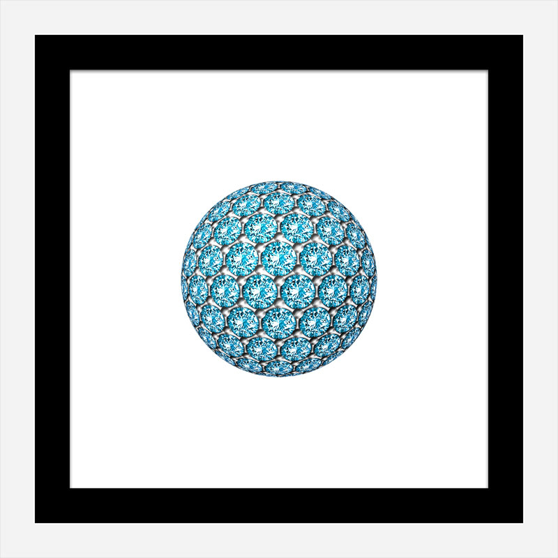 Diamond Ball Blue Art Print Diamond Ball Blue Art Print