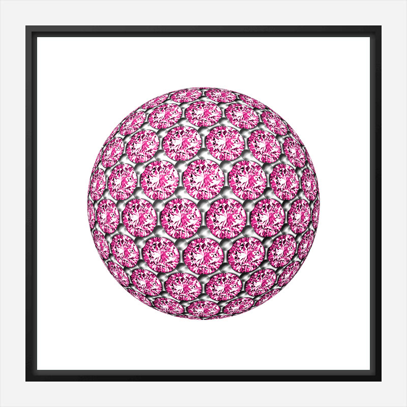 Diamond Ball Pink Art Print Diamond Ball Pink Art Print