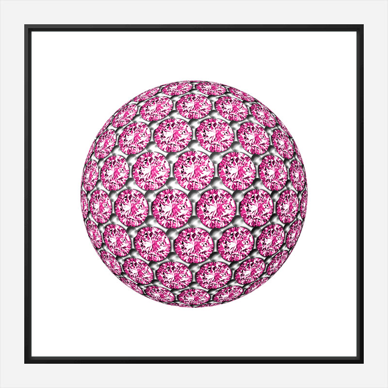 Diamond Ball Pink Art Print Diamond Ball Pink Art Print
