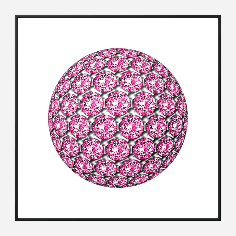 Diamond Ball Pink Art Print Diamond Ball Pink Art Print