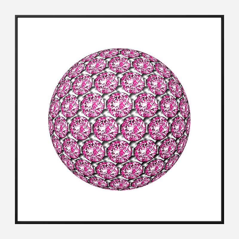 Diamond Ball Pink Art Print Diamond Ball Pink Art Print