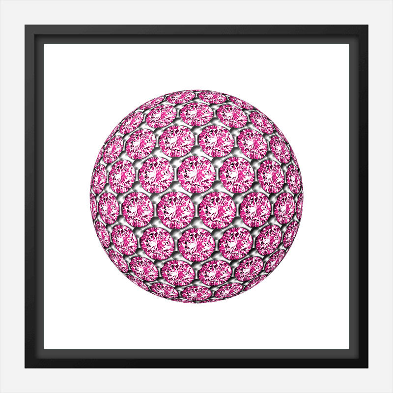 Diamond Ball Pink Art Print Diamond Ball Pink Art Print