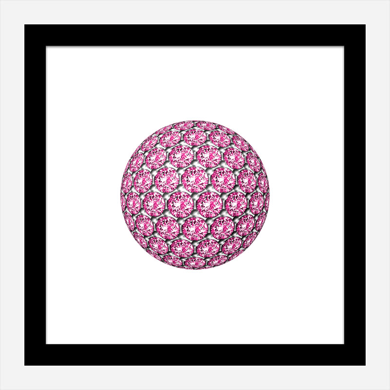 Diamond Ball Pink Art Print Diamond Ball Pink Art Print