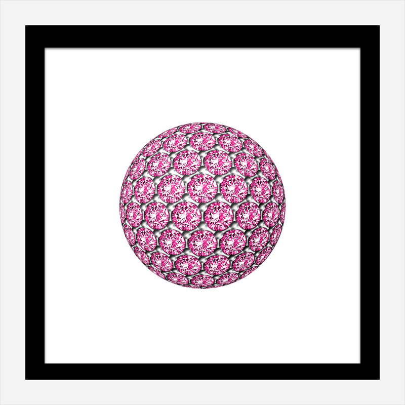 Diamond Ball Pink Art Print Diamond Ball Pink Art Print