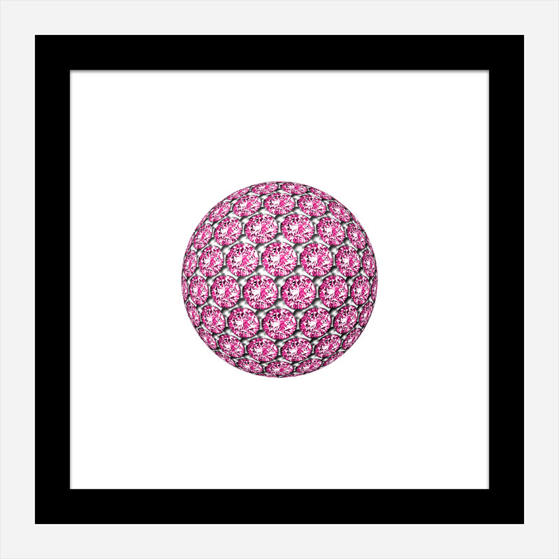 Diamond Ball Pink Art Print Diamond Ball Pink Art Print