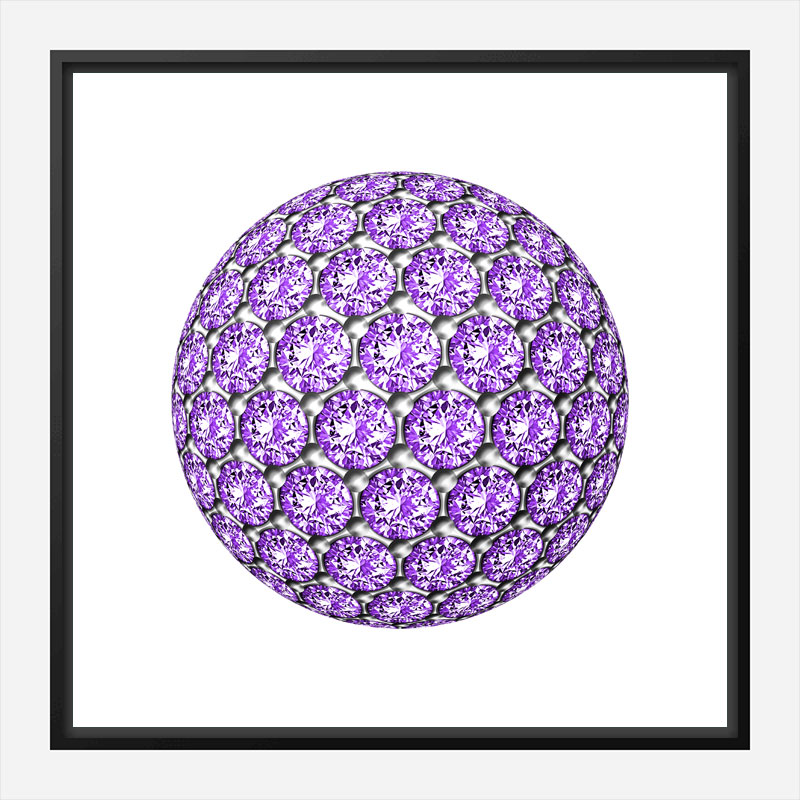Diamond Ball Purple Art Print Diamond Ball Purple Art Print
