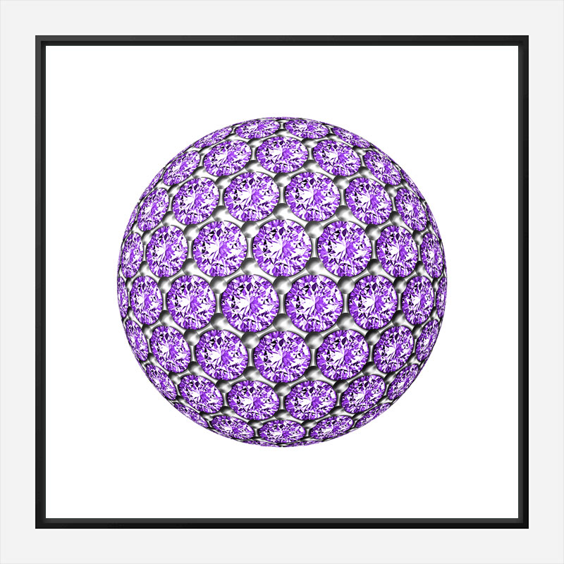 Diamond Ball Purple Art Print Diamond Ball Purple Art Print