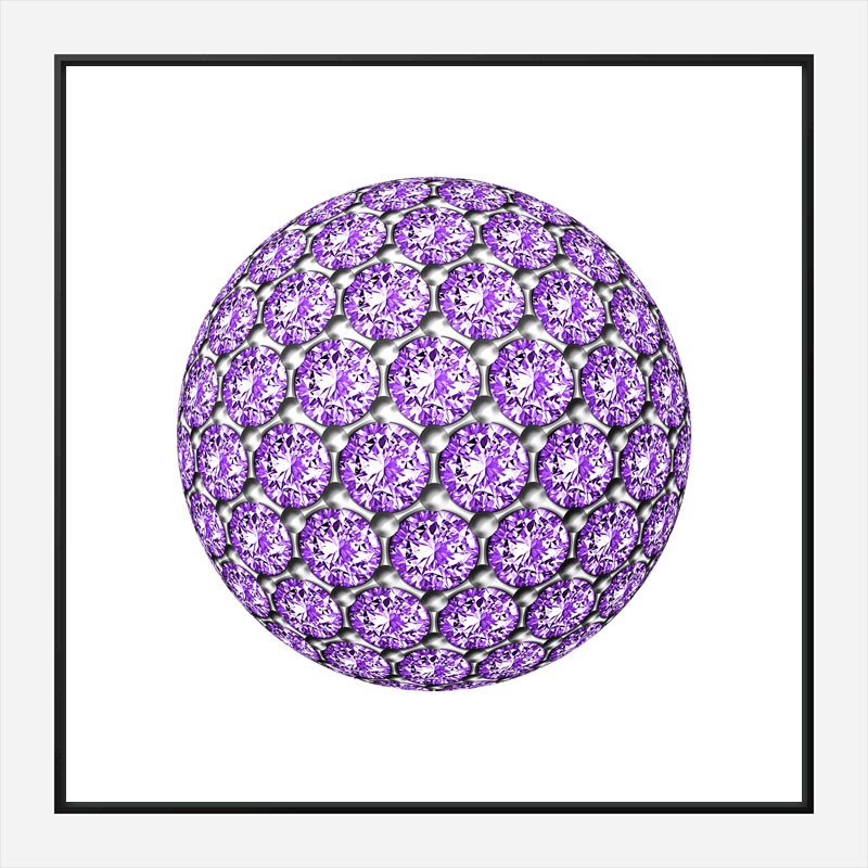 Diamond Ball Purple Art Print Diamond Ball Purple Art Print