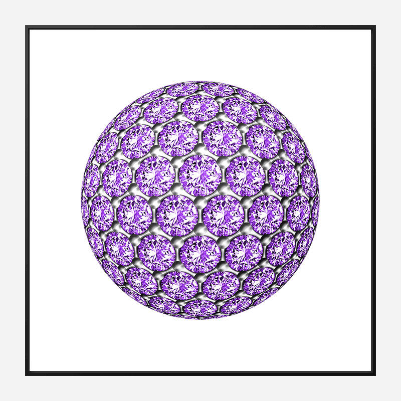 Diamond Ball Purple Art Print Diamond Ball Purple Art Print