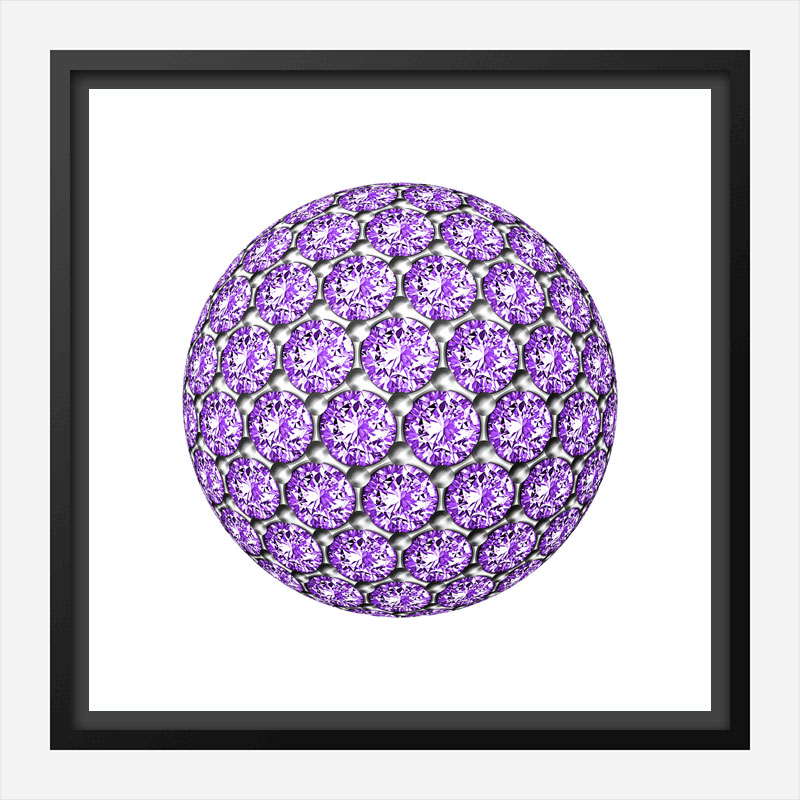 Diamond Ball Purple Art Print Diamond Ball Purple Art Print