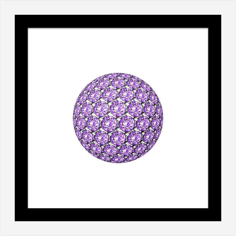 Diamond Ball Purple Art Print Diamond Ball Purple Art Print