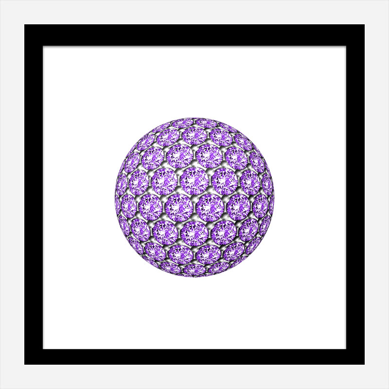 Diamond Ball Purple Art Print
