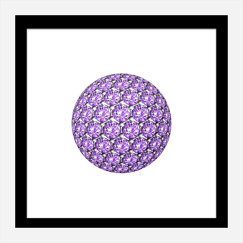 Diamond Ball Purple Art Print Diamond Ball Purple Art Print