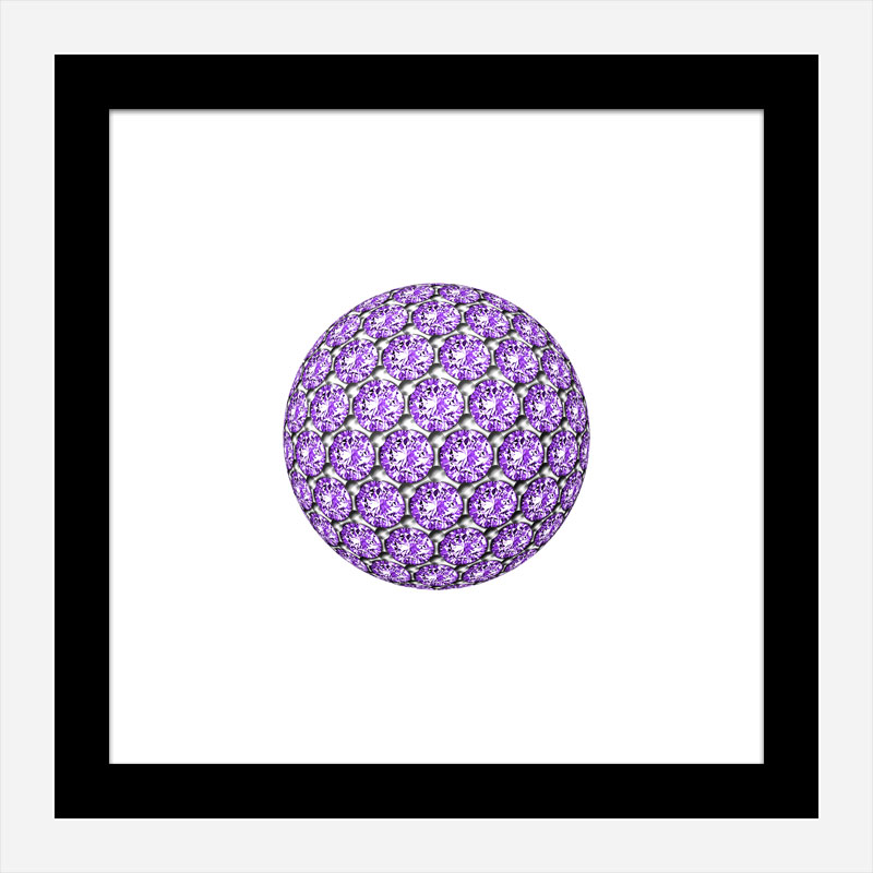 Diamond Ball Purple Art Print Diamond Ball Purple Art Print