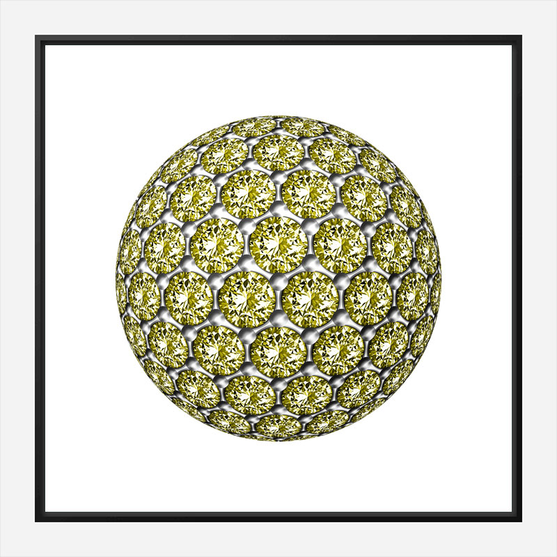 Diamond Ball Yellow Art Print Diamond Ball Yellow Art Print