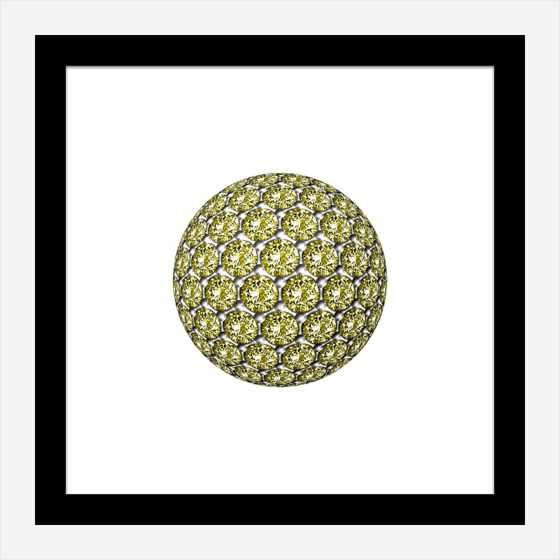 Diamond Ball Yellow Art Print Diamond Ball Yellow Art Print