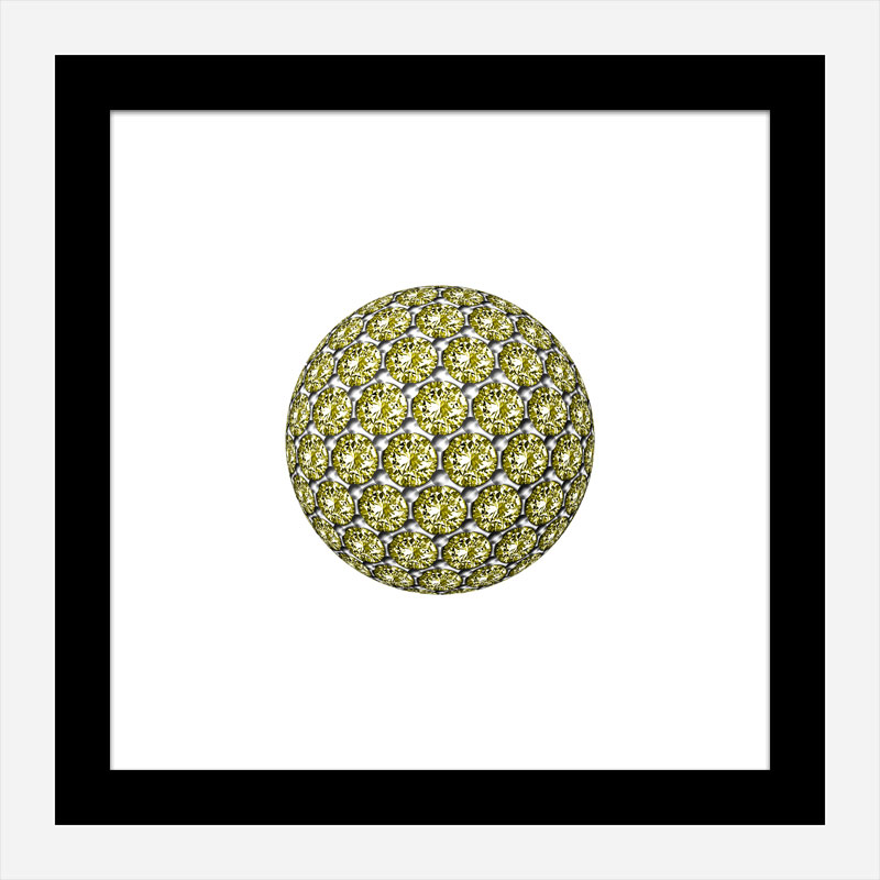 Diamond Ball Yellow Art Print Diamond Ball Yellow Art Print